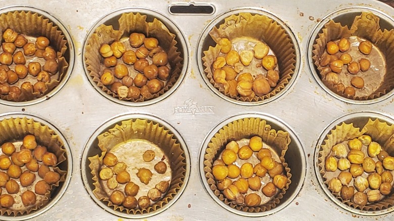 roasted chickpeas muffin pan