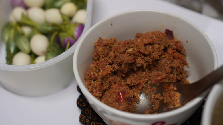 Bowl of shrimp paste