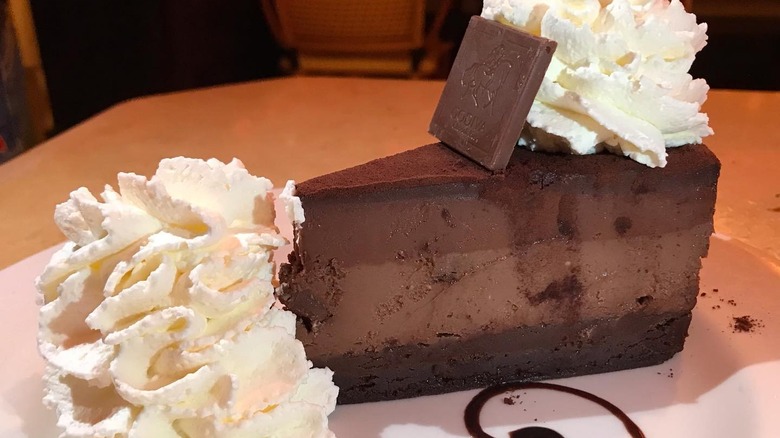 slice of Godiva chocolate cheesecake