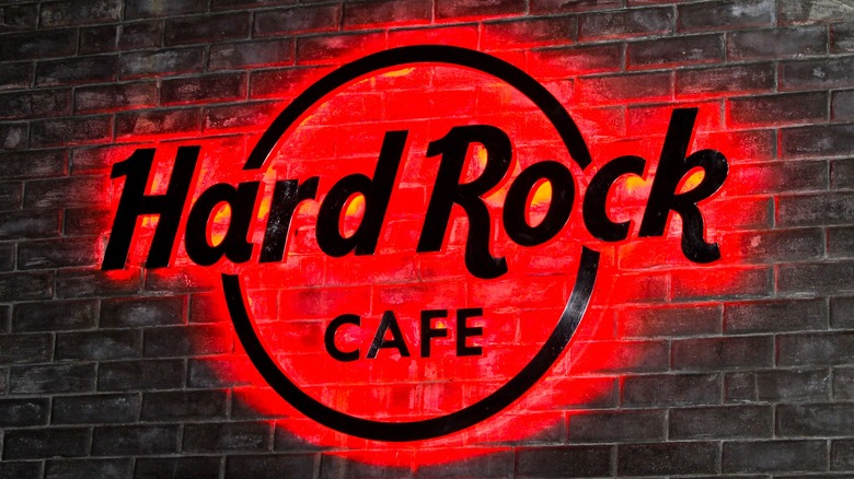 Hard Rock Cafe sign