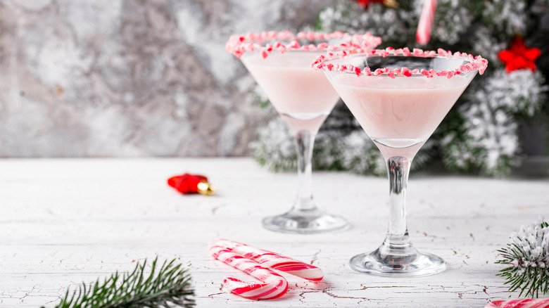 Chocolate peppermint martinis