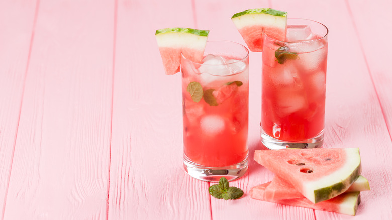 watermelon lemonade cocktails