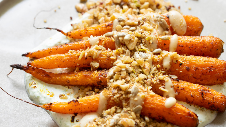 roasted carrots with dukkah