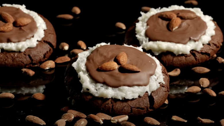 almond coconut chocolate cookies