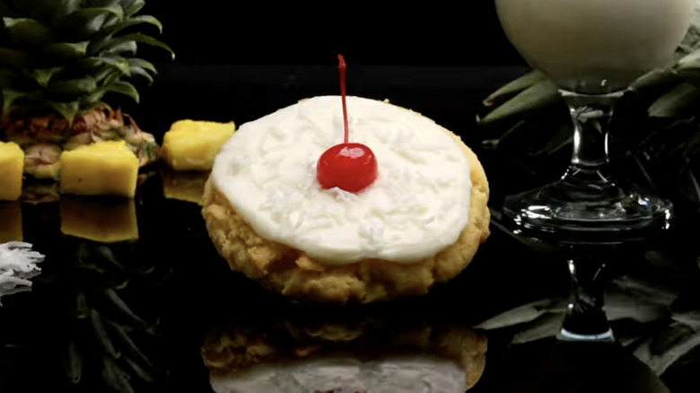 cookie with maraschino cherry