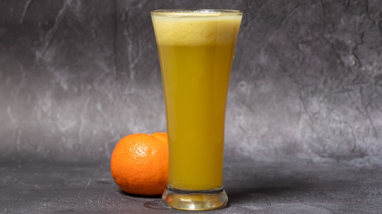 Orange juice in glass