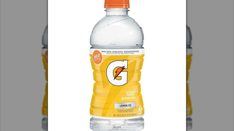 Lemon Ice Gatorade bottle