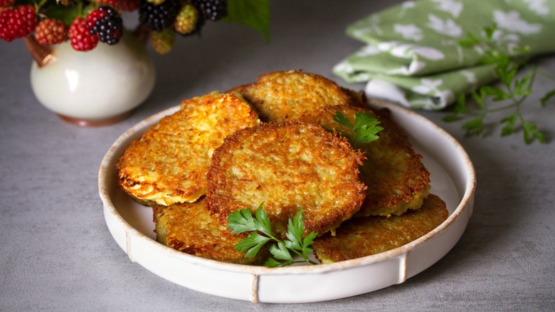 Plate of potato boxty