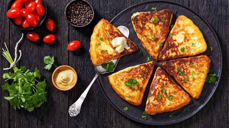 Potato bread cut in slices