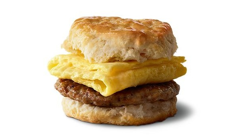 Egg and sausage muffin