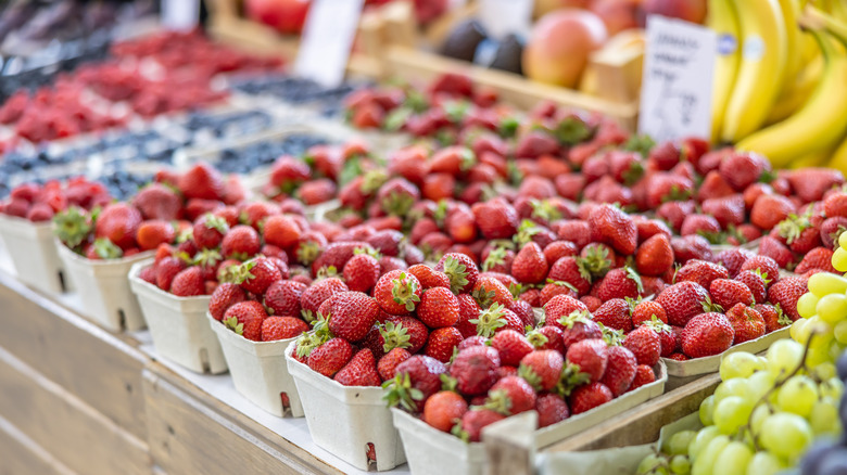 Fruit at a farmers market