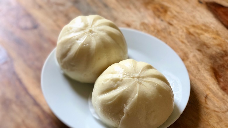 Bao buns on table