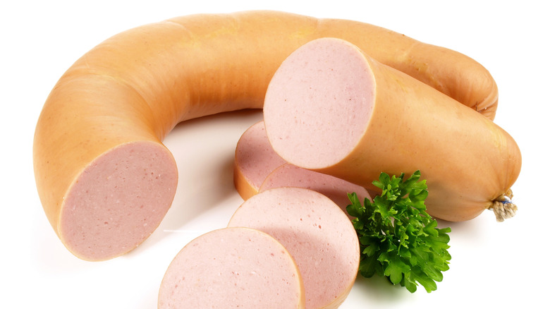 A Fleischwurst German Sausage