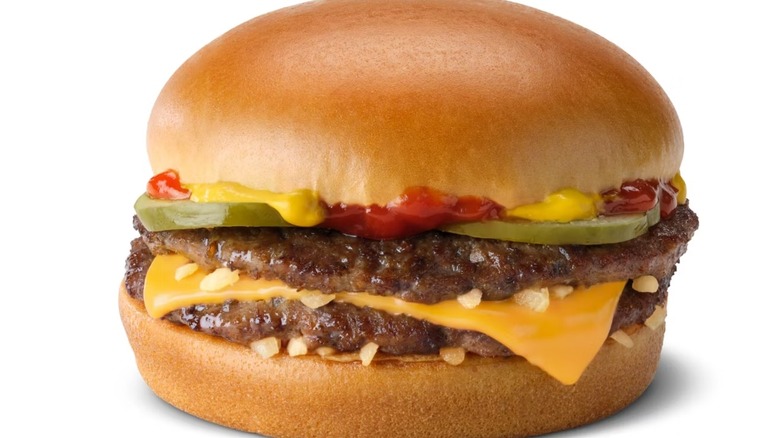 McDouble cheeseburger product shot