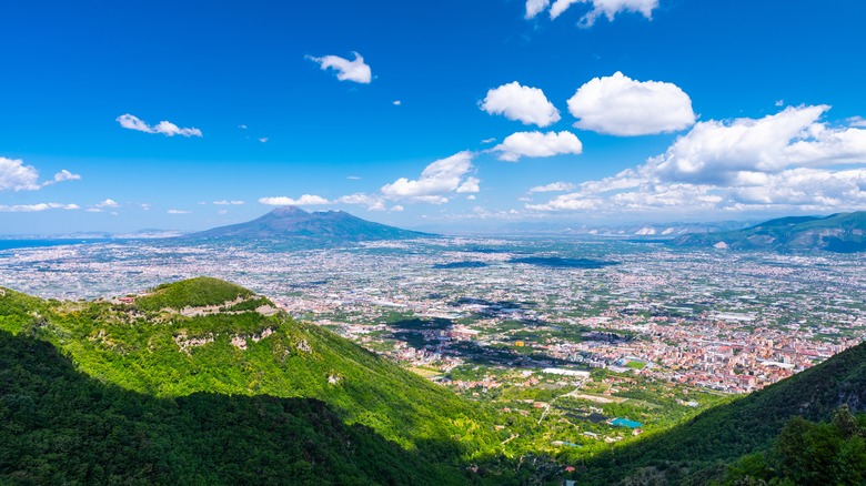 Aerial view of Salerno province