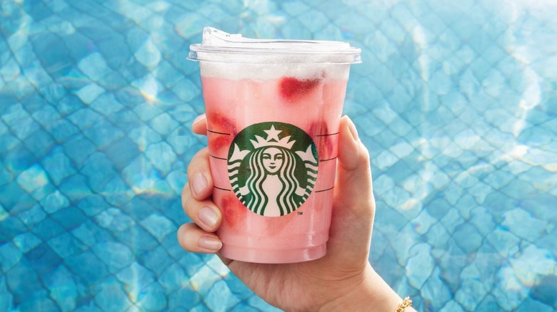 Pink Drink at the pool