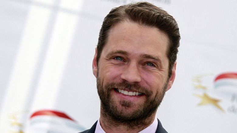 Jason Priestley at a Tim Hortons event in 2014