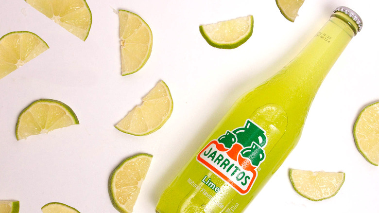 Lime Jarritos with fruit