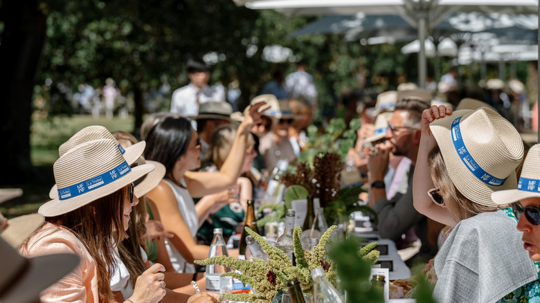 People attending Melbourne festival