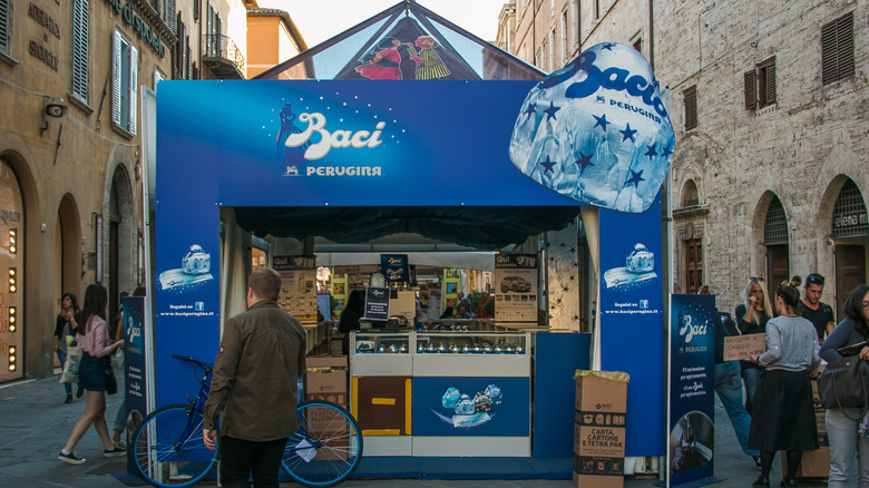 People attending Perugia EuroChocolate festival