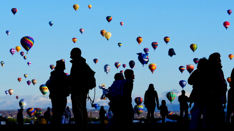 Albquerque during the Balloon Fiesta