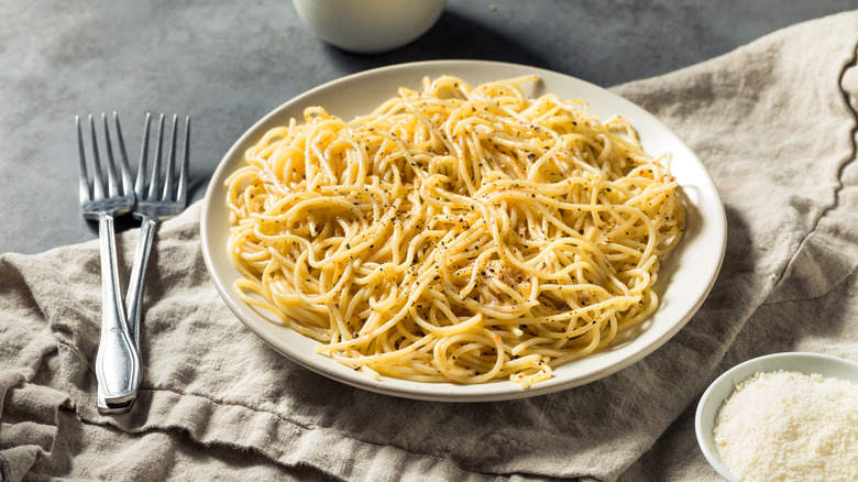 homemade cacio e pepe