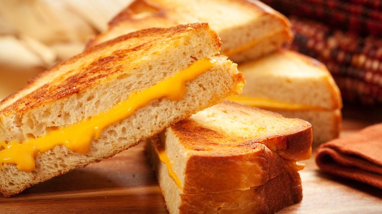 homemade grilled cheese sandwich