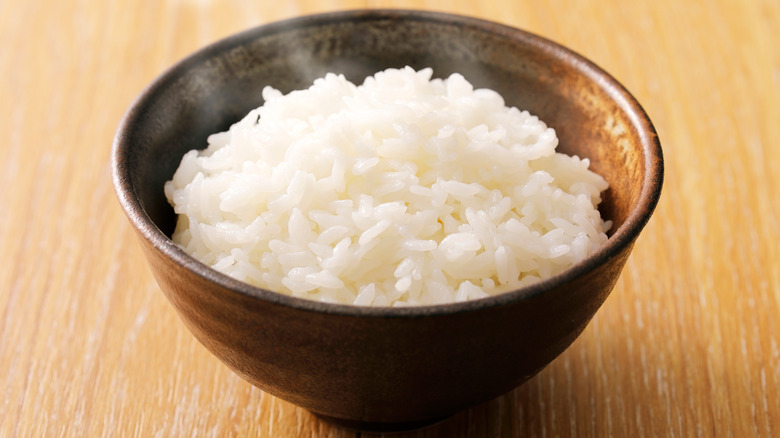 bowl of steamed white rice