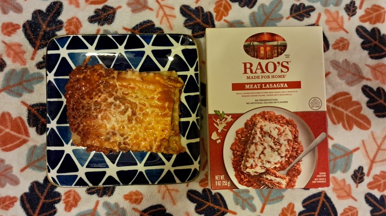 rao's lasagna on plate