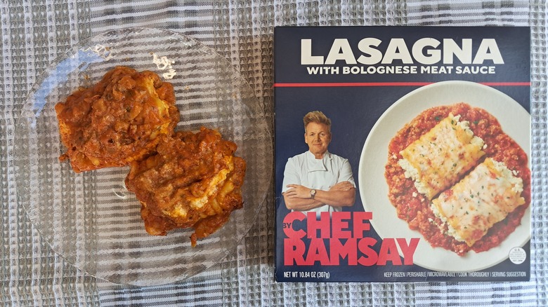 Chef Ramsay Lasagna on plate