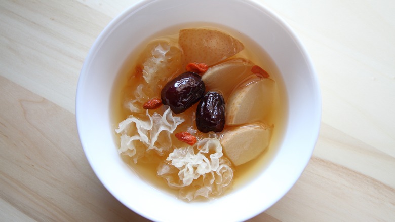 bowl of Chinese fruit soup