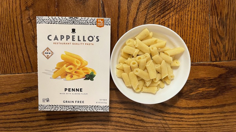 capello's pasta and box on wood table