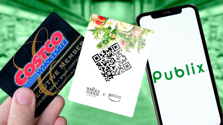 Apps and cards for grocery store chain rewards programs