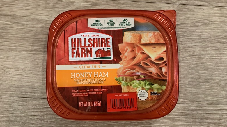 Hillshire Farm honey ham container