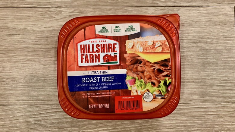 Hillshire Farm roast beef container