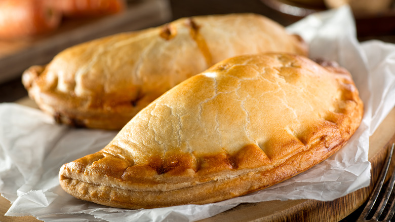 Two Cornish pasties