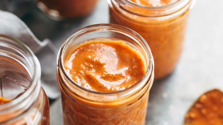 jars of piri-piri sauce 