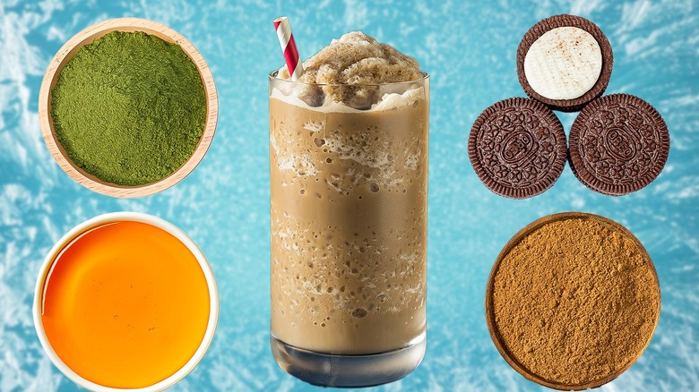 frozen coffee with enhancing ingredients