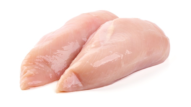 Raw turkey breasts