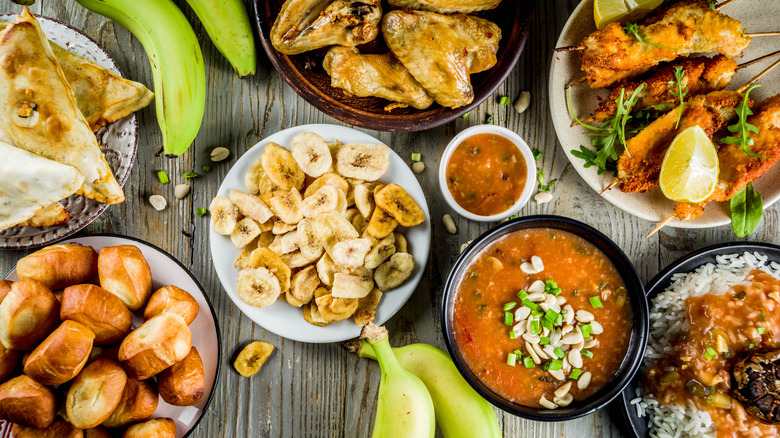 West African food on table