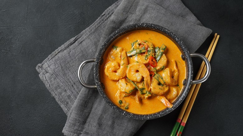 shrimp red curry