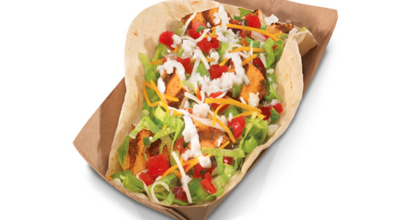 chicken soft taco in box