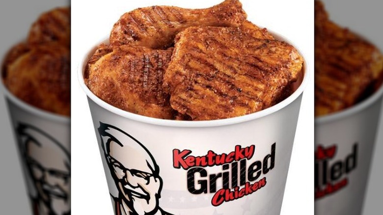 bucket of grilled chicken