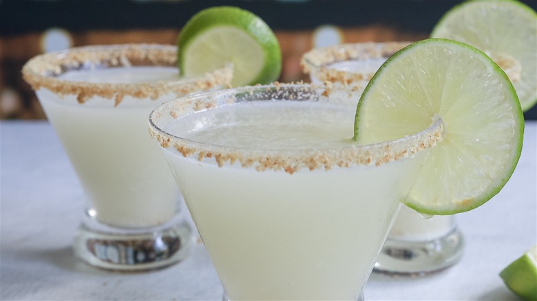 key lime pie martini glasses