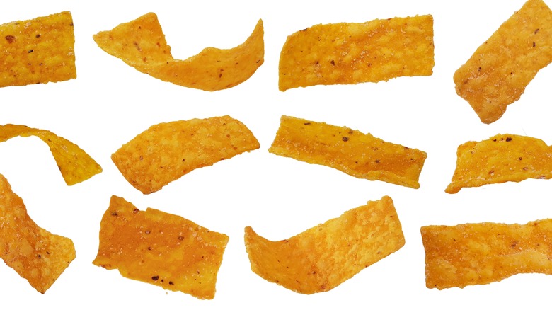 Fried corn tortilla strips