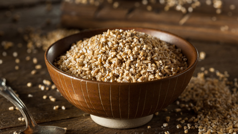 Bowl of steel-cut oats