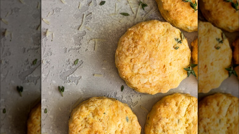 Thyme and cheese biscuits