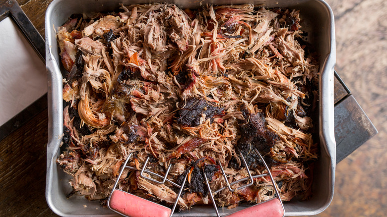 dish shredded pulled pork 