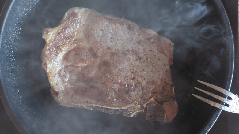 Pan Searing meat in cast iron