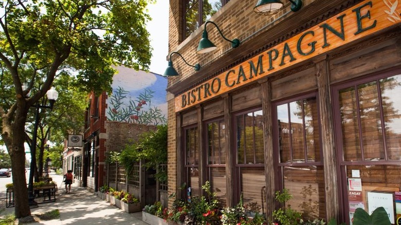 Bistro Campagne's brick exterior